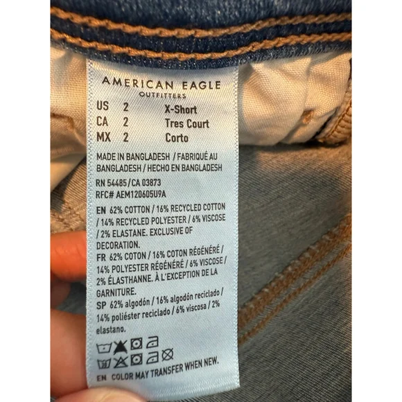 NEW Women's American Eagle Blue Jeans Size 2 - Picture 5 of 11